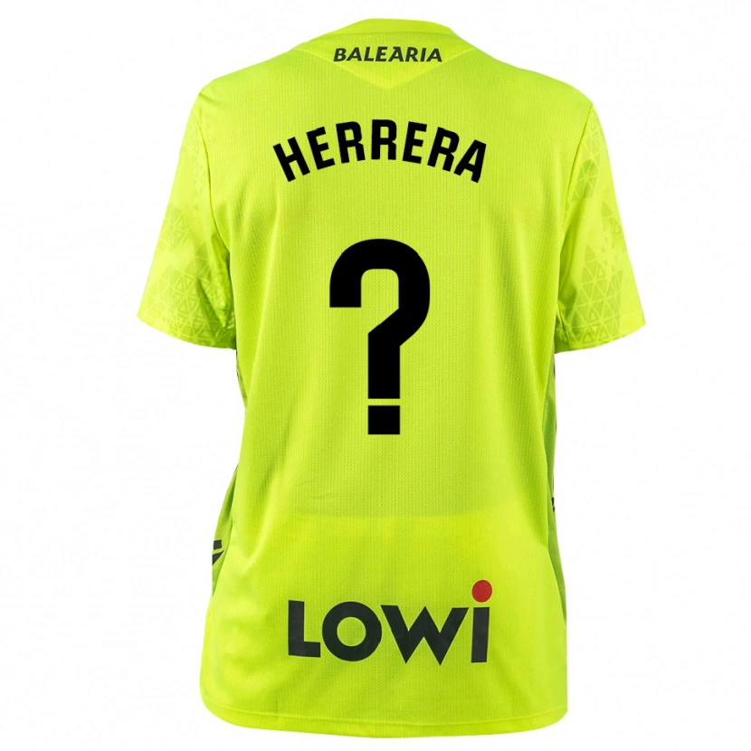 Danxen Niño Camiseta Asier Herrera #0 Verde Fluorescente Negro Portero Equipación 2025/26 La Camisa