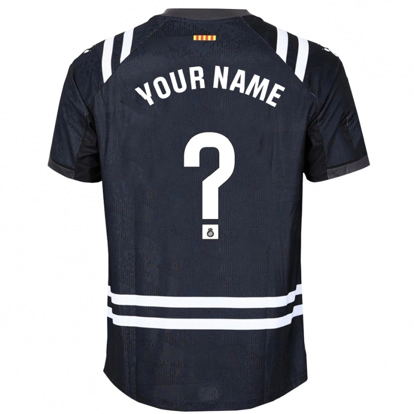 Danxen Niño Camiseta RCD Espanyol Negro Blanco Portero Equipación 2025/26 La Camisa