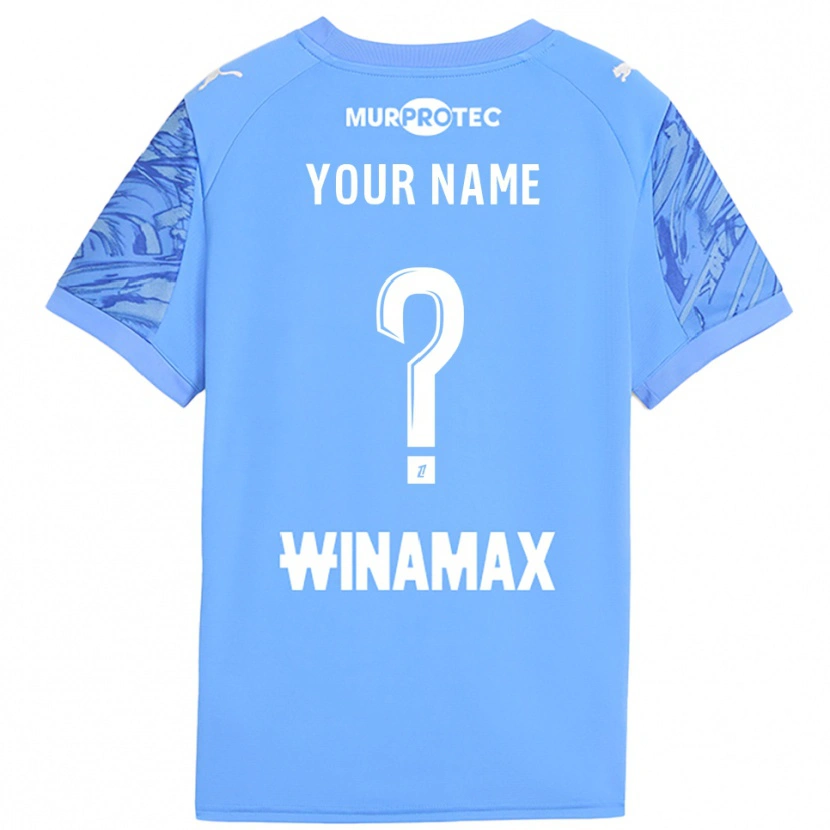 Danxen Niño Camiseta RC Lens Blanco Azul Claro Portero Equipación 2025/26 La Camisa