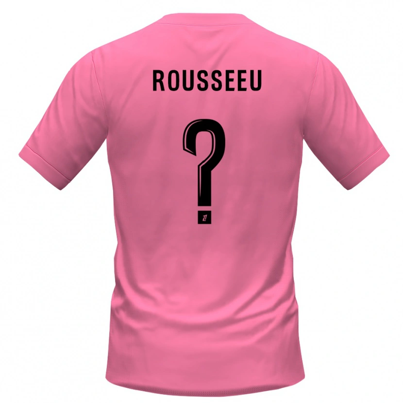 Danxen Niño Camiseta Justine Rousseeu #0 Rosa Negro Portero Equipación 2025/26 La Camisa
