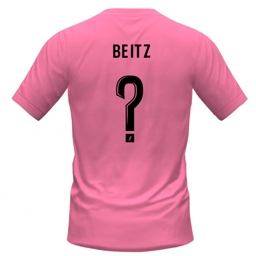 Danxen Niño Camiseta Taylor Beitz #0 Rosa Negro Portero Equipación 2025/26 La Camisa