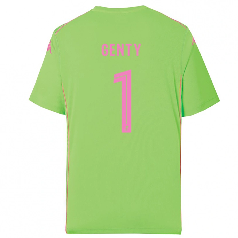 Danxen Niño Camiseta Julie Genty #1 Verde Pálido Portero Equipación 2025/26 La Camisa
