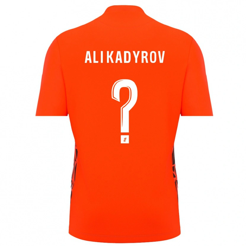 Danxen Niño Camiseta Tourpal Ali Kadyrov #0 Blanco Naranja Portero Equipación 2025/26 La Camisa
