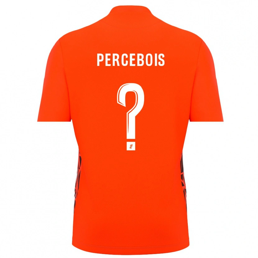 Danxen Niño Camiseta Marie Percebois #0 Blanco Naranja Portero Equipación 2025/26 La Camisa