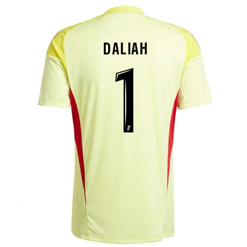 Danxen Niño Camiseta Leny Daliah #1 Negro Amarillo Claro Portero Equipación 2025/26 La Camisa