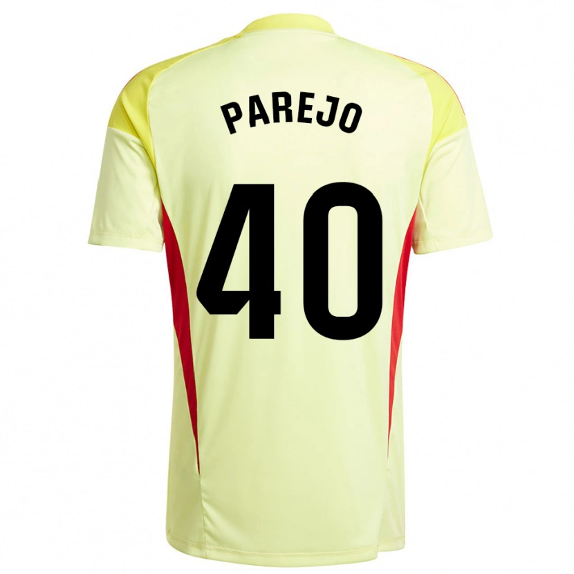Danxen Niño Camiseta Jesús Parejo #40 Negro Amarillo Claro Portero Equipación 2025/26 La Camisa