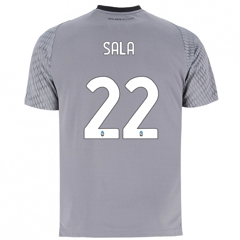 Danxen Niño Camiseta Lorenzo Sala #22 Gris Azul Rojo Portero Equipación 2025/26 La Camisa
