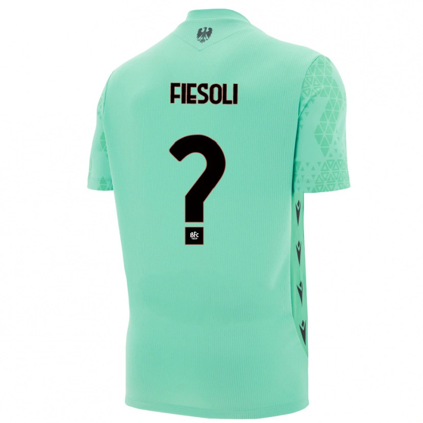 Danxen Niño Camiseta Marta Fiesoli #0 Menta Azul Negro Portero Equipación 2025/26 La Camisa