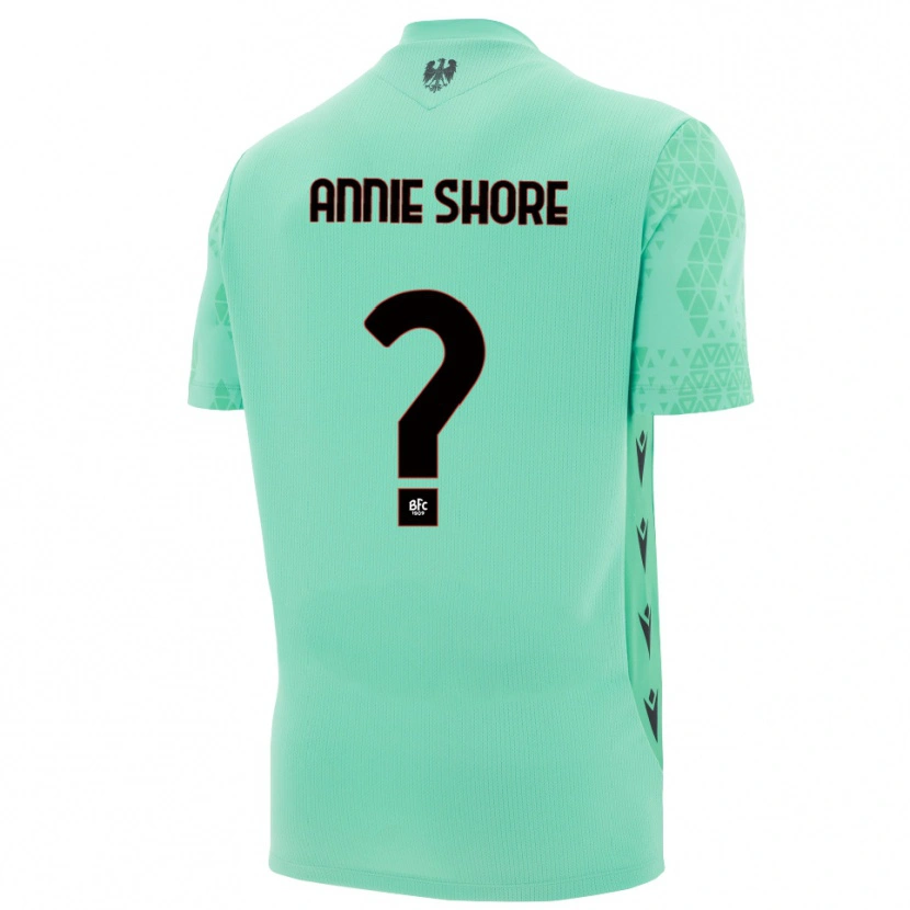 Danxen Niño Camiseta Margot Annie Shore #0 Menta Azul Negro Portero Equipación 2025/26 La Camisa