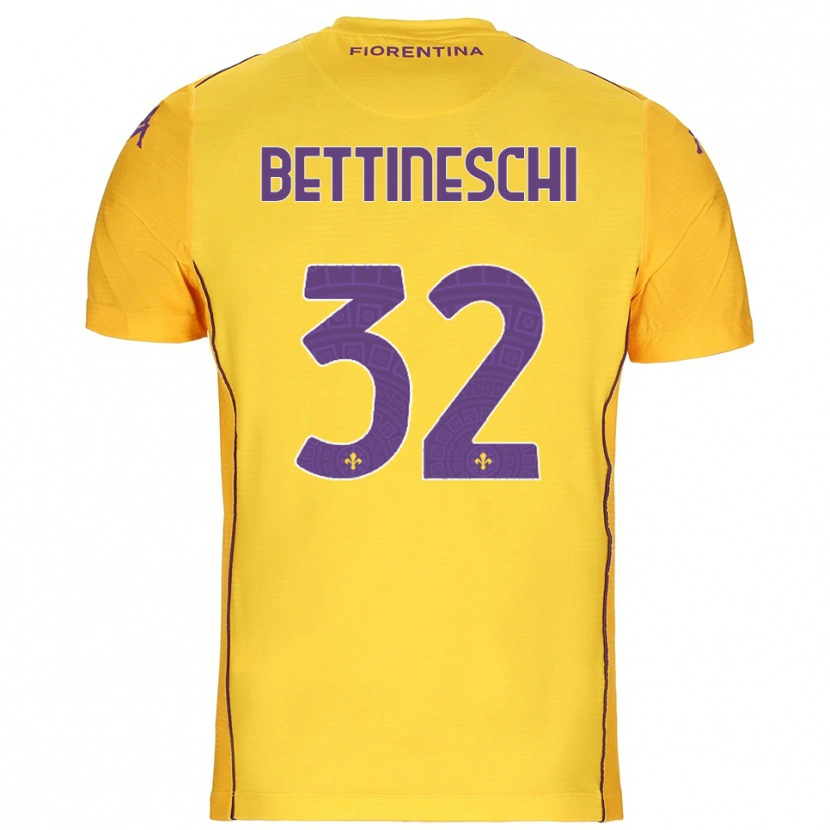Danxen Niño Camiseta Giorgia Bettineschi #32 Naranja Amarillo Púrpura Portero Equipación 2025/26 La Camisa