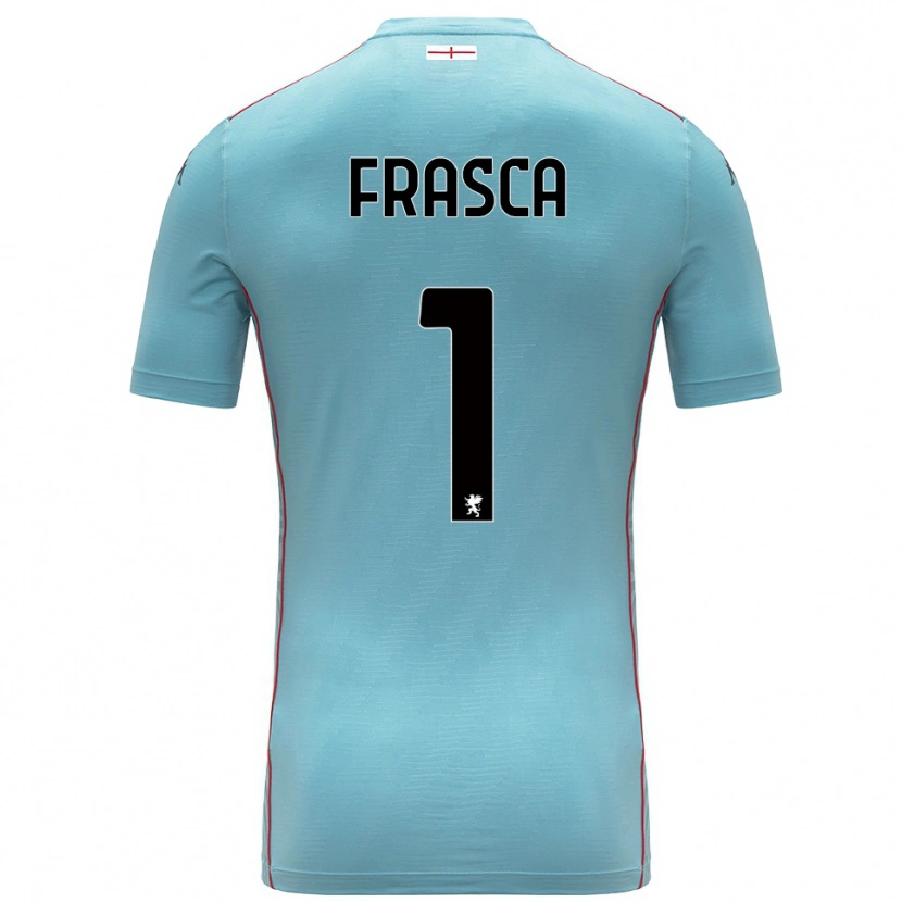 Danxen Niño Camiseta Andrea Frasca #1 Azul Gris Portero Equipación 2025/26 La Camisa