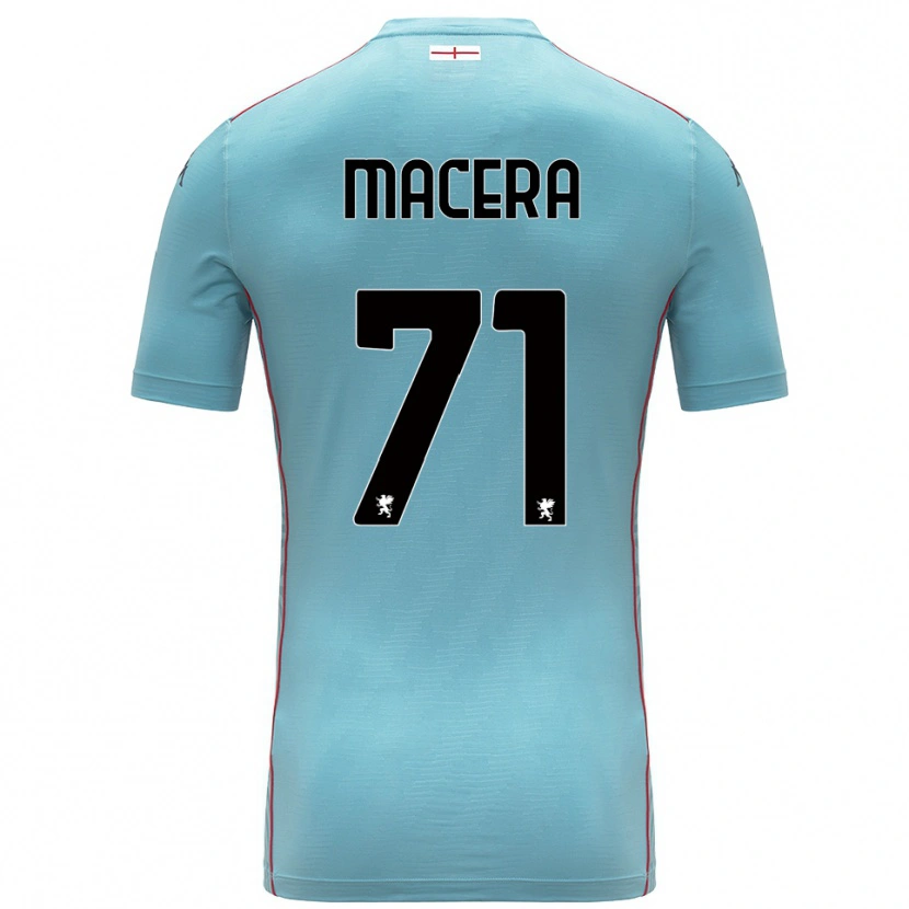 Danxen Niño Camiseta Matilde Macera #71 Azul Gris Portero Equipación 2025/26 La Camisa