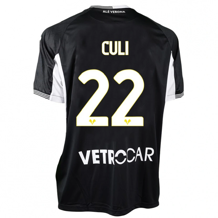 Danxen Niño Camiseta Daniel Culi #22 Negro Blanco Portero Equipación 2025/26 La Camisa