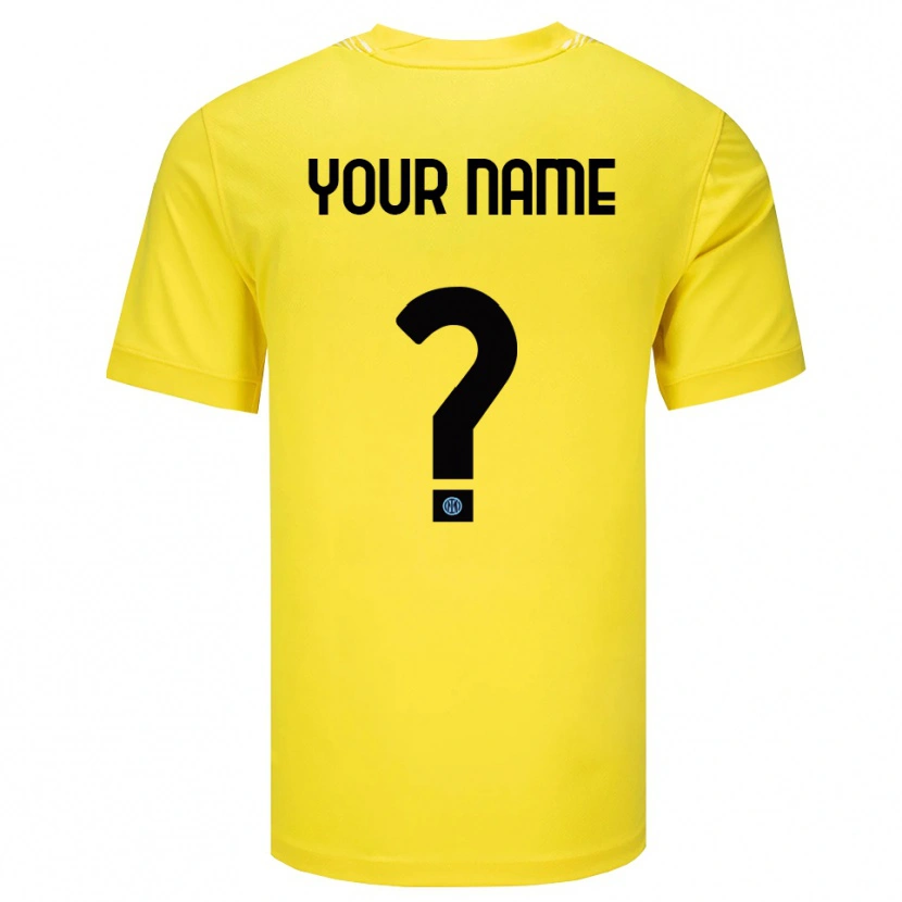 Danxen Niño Camiseta Inter Milan Amarillo Claro Negro Portero Equipación 2025/26 La Camisa