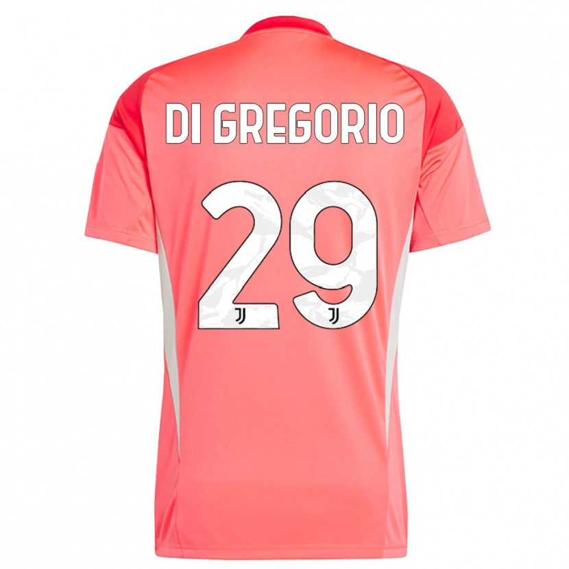 Danxen Niño Camiseta Michele Di Gregorio #29 Naranja Rojo Portero Equipación 2025/26 La Camisa
