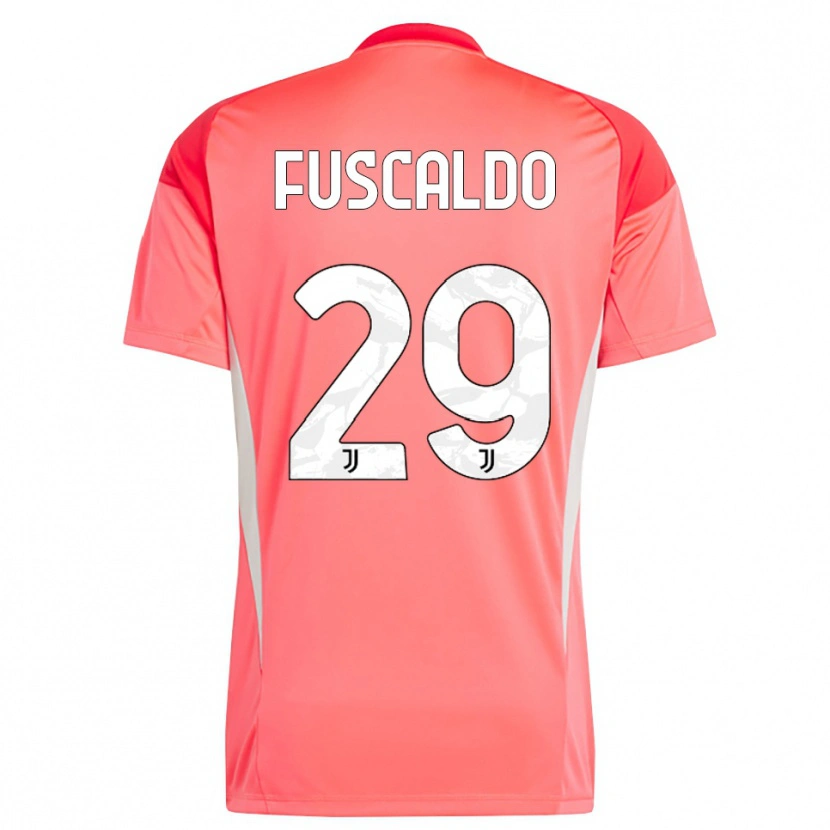 Danxen Niño Camiseta Matteo Fuscaldo #29 Naranja Rojo Portero Equipación 2025/26 La Camisa