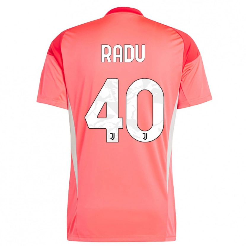 Danxen Niño Camiseta Riccardo Radu #40 Naranja Rojo Portero Equipación 2025/26 La Camisa