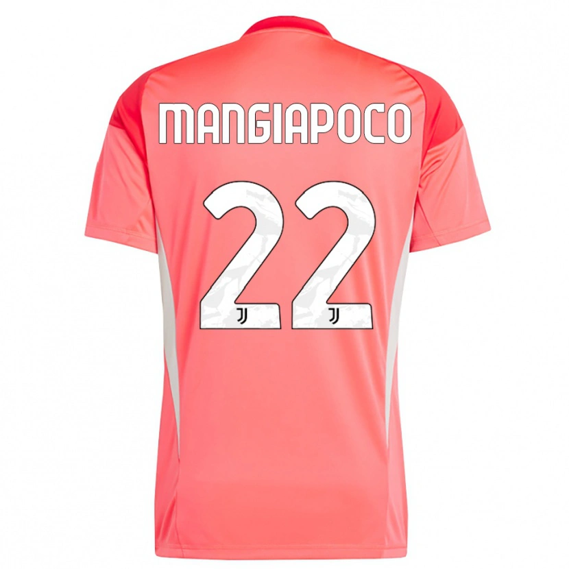 Danxen Niño Camiseta Stefano Mangiapoco #22 Naranja Rojo Portero Equipación 2025/26 La Camisa