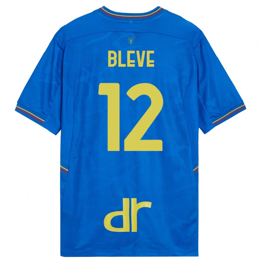 Danxen Niño Camiseta Daniele Bleve #12 Azul Real Marrón Portero Equipación 2025/26 La Camisa