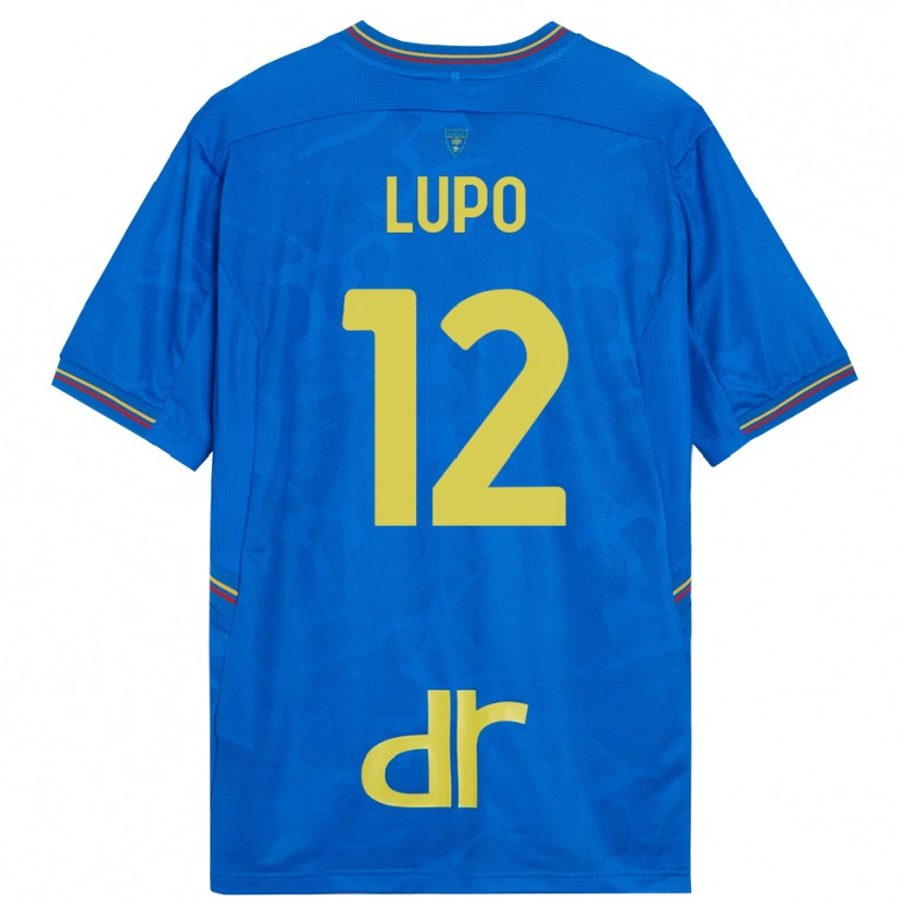 Danxen Niño Camiseta Christian Lupo #12 Azul Real Marrón Portero Equipación 2025/26 La Camisa