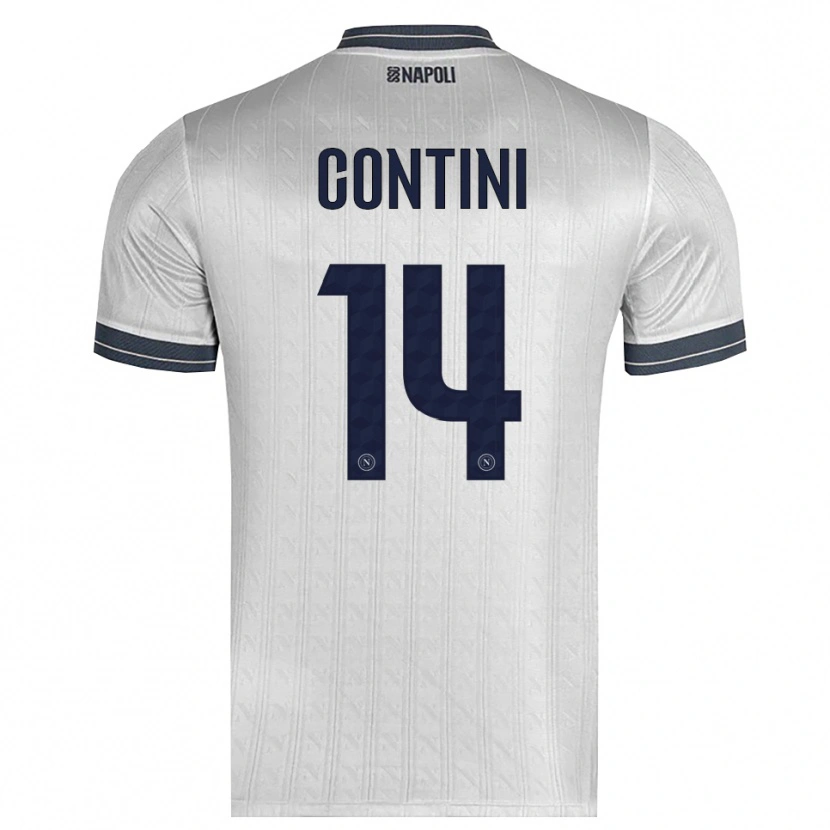 Danxen Niño Camiseta Nikita Contini #14 Gris Claro Portero Equipación 2025/26 La Camisa