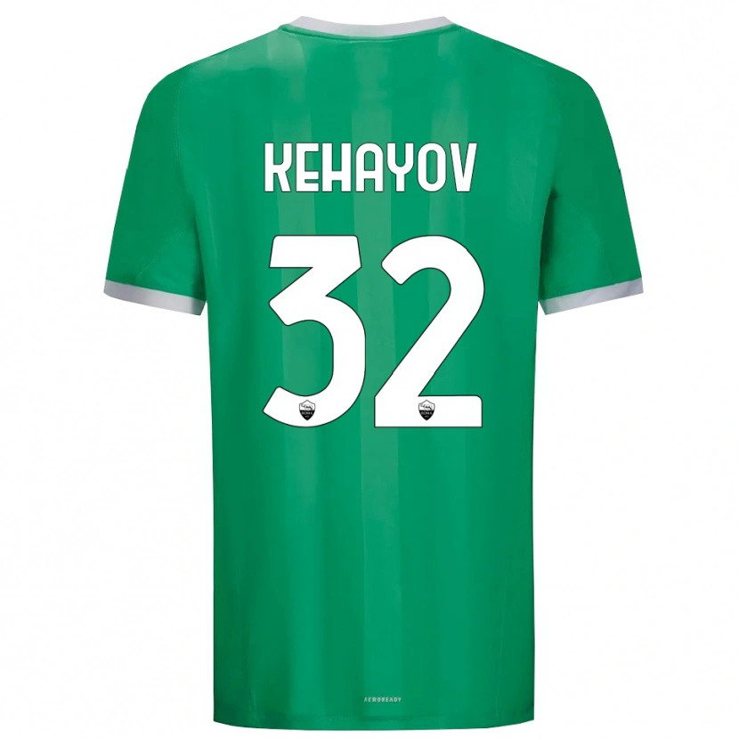 Danxen Niño Camiseta Atanas Kehayov #32 Verde Blanco Portero Equipación 2025/26 La Camisa