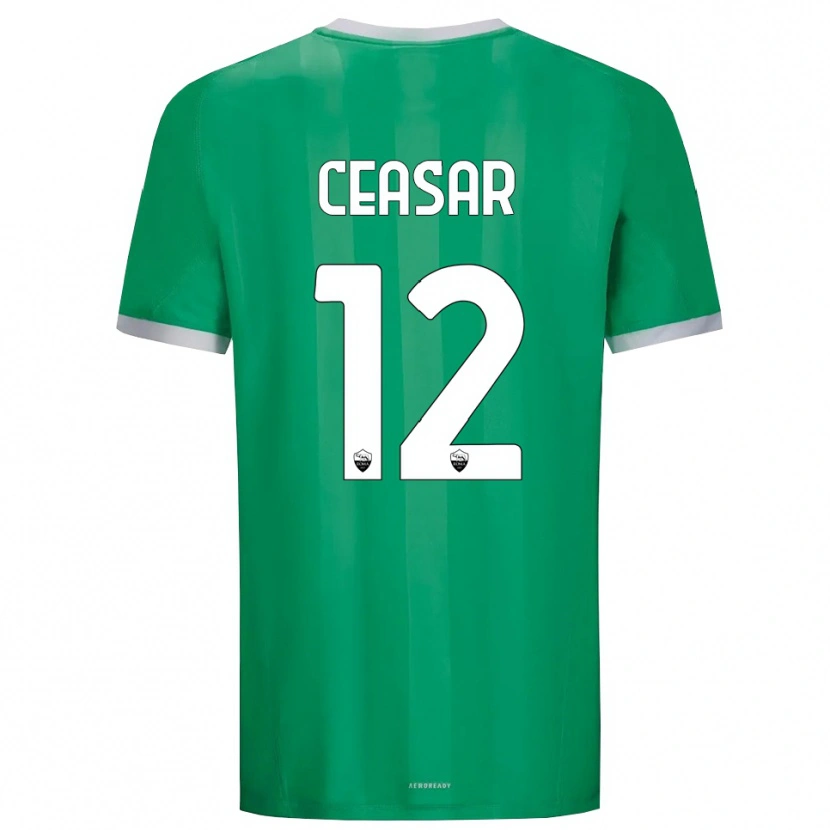 Danxen Niño Camiseta Camelia Ceasar #12 Verde Blanco Portero Equipación 2025/26 La Camisa