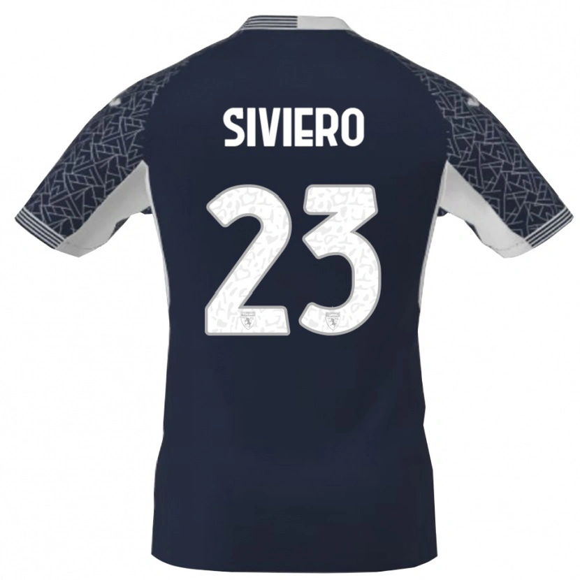 Danxen Niño Camiseta Lapo Siviero #23 Azul Negro Blanco Portero Equipación 2025/26 La Camisa