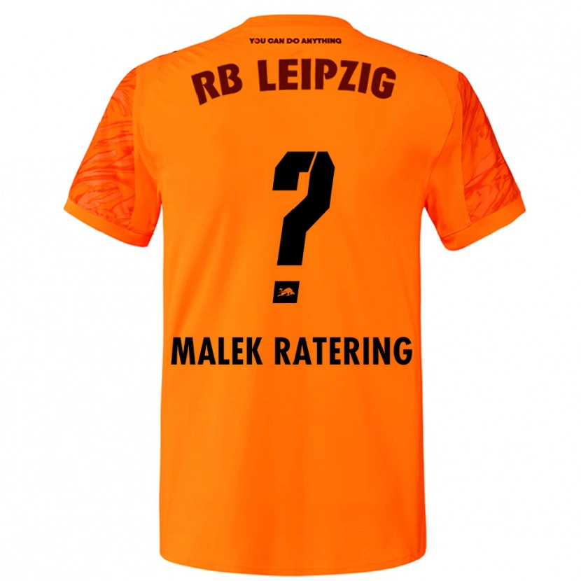 Danxen Niño Camiseta Jakob Malek Ratering #0 Naranja Rojo Portero Equipación 2025/26 La Camisa