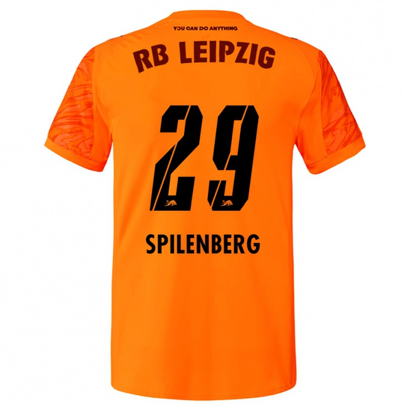 Danxen Niño Camiseta Maja Spilenberg #29 Naranja Rojo Portero Equipación 2025/26 La Camisa