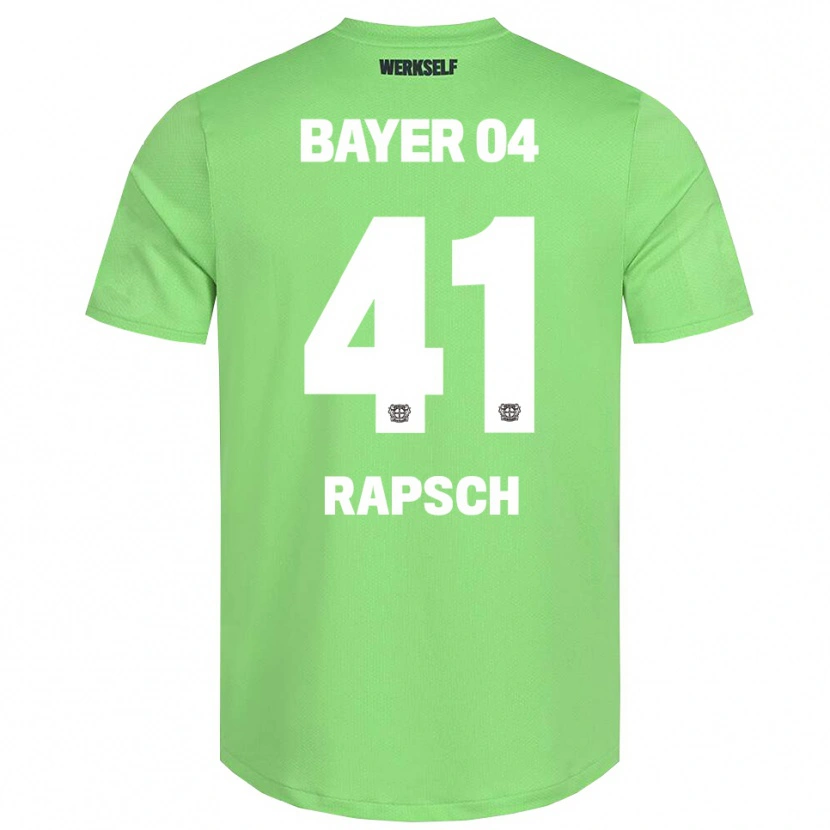 Danxen Niño Camiseta Simeon Rapsch #41 Verde Claro Blanco Portero Equipación 2025/26 La Camisa