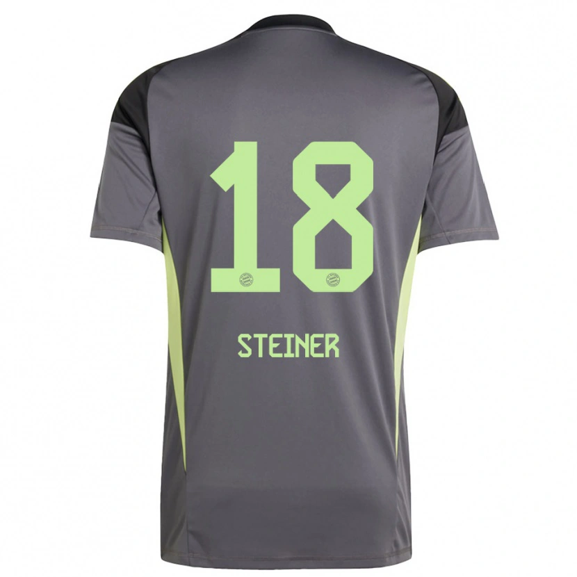 Danxen Niño Camiseta Michael Steiner #18 Amarillo Verde Negro Portero Equipación 2025/26 La Camisa