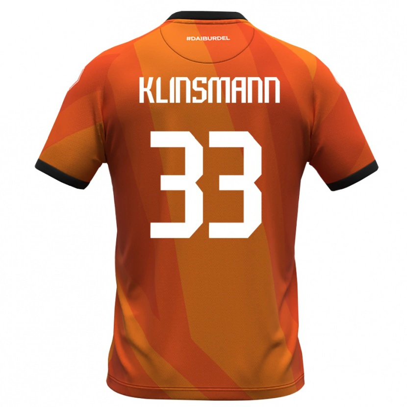 Danxen Niño Camiseta Jonathan Klinsmann #33 Coral Blanco Negro Portero Equipación 2025/26 La Camisa