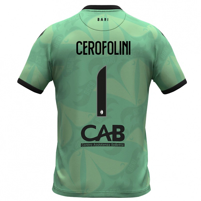 Danxen Niño Camiseta Michele Cerofolini #1 Verde Mar Oscuro Portero Equipación 2025/26 La Camisa