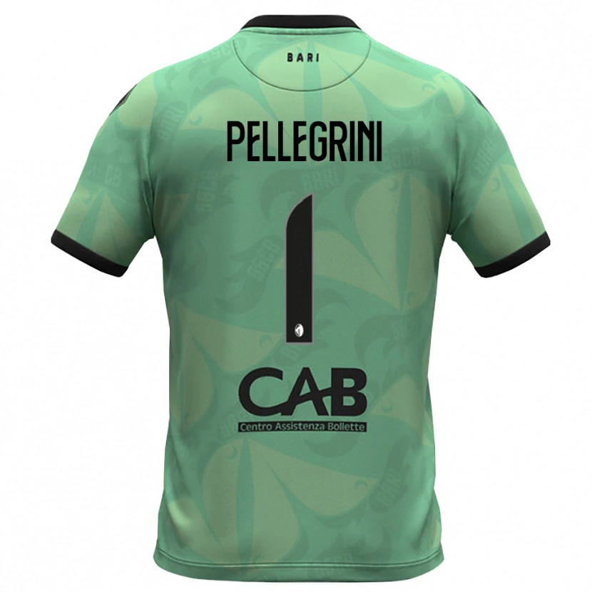 Danxen Niño Camiseta Luigi Pellegrini #1 Verde Mar Oscuro Portero Equipación 2025/26 La Camisa