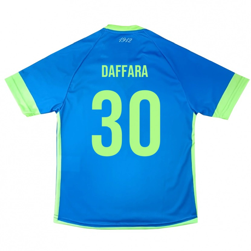 Danxen Niño Camiseta Giovanni Daffara #30 Azul Verde Amarillo Portero Equipación 2025/26 La Camisa