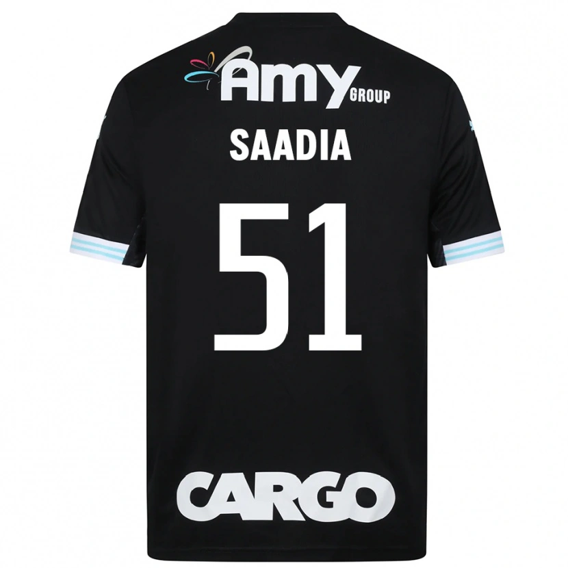 Danxen Niño Camiseta Shalev Saadia #51 Blanco Negro Portero Equipación 2025/26 La Camisa