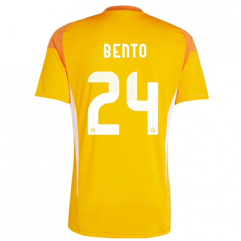 Danxen Niño Camiseta Bento #24 Naranja Amarillo Blanco Portero Equipación 2025/26 La Camisa