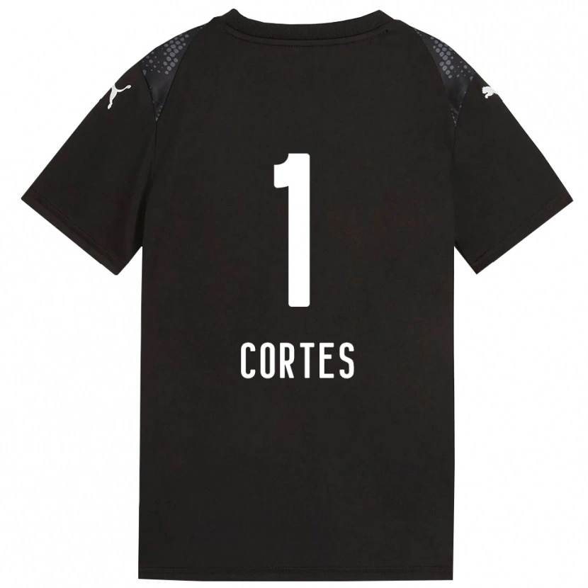 Danxen Niño Camiseta Brayan Cortés #1 Dorado Negro Portero Equipación 2025/26 La Camisa