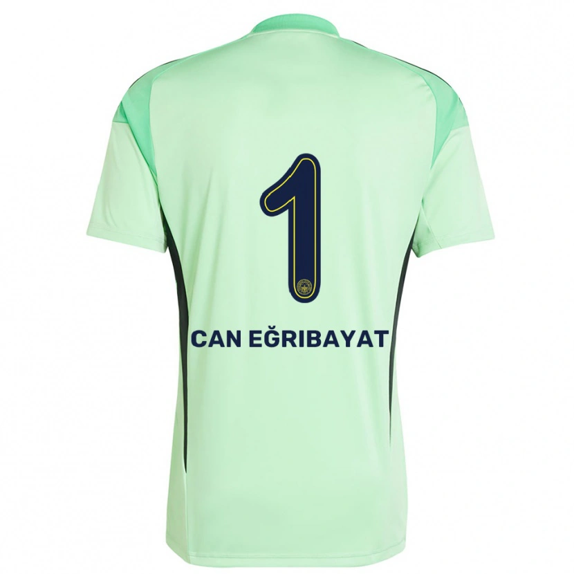 Danxen Niño Camiseta İrfan Can Eğribayat #1 Verde Claro Negro Portero Equipación 2025/26 La Camisa