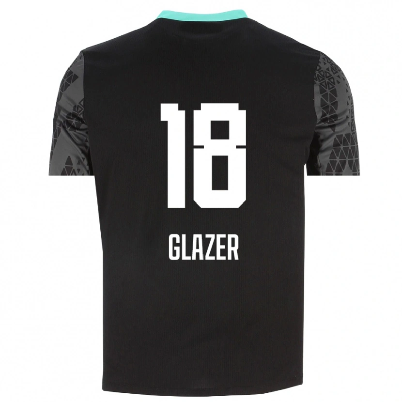 Danxen Niño Camiseta Omri Glazer #18 Gris Tenue Negro Portero Equipación 2025/26 La Camisa