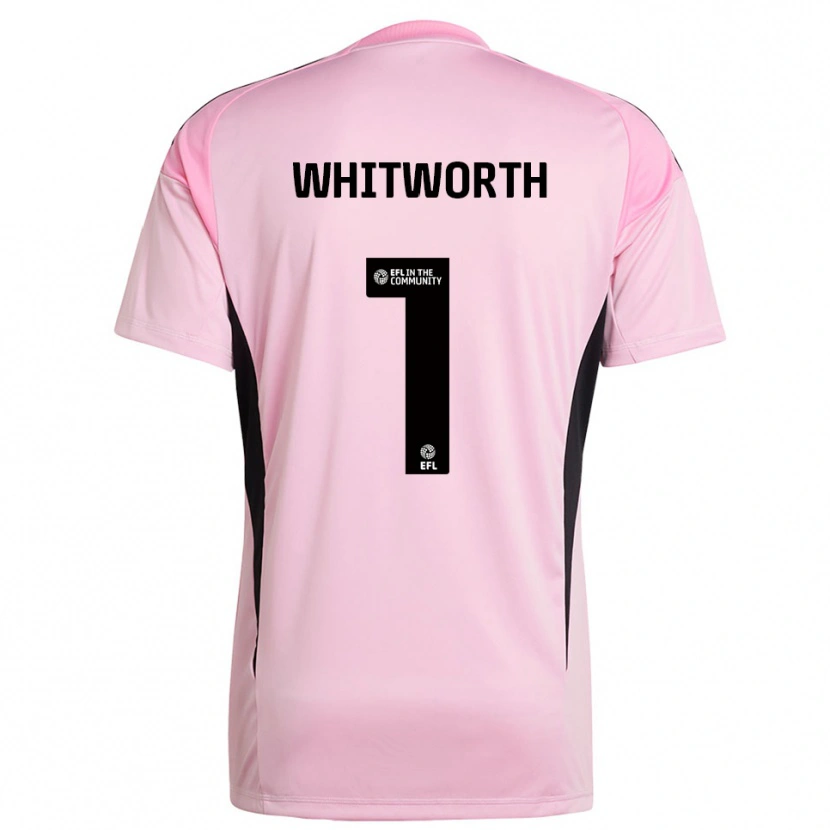 Danxen Niño Camiseta Joe Whitworth #1 Negro Rosa Portero Equipación 2025/26 La Camisa