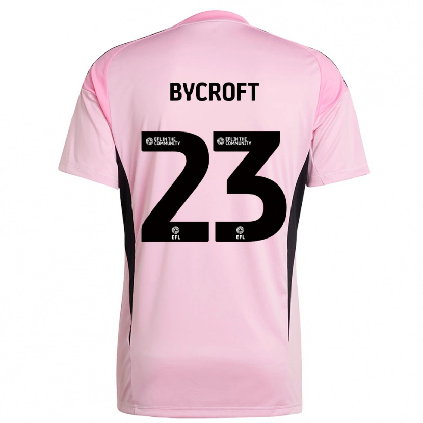 Danxen Niño Camiseta Jack Bycroft #23 Negro Rosa Portero Equipación 2025/26 La Camisa