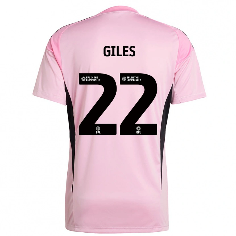 Danxen Niño Camiseta Olivia Giles #22 Negro Rosa Portero Equipación 2025/26 La Camisa