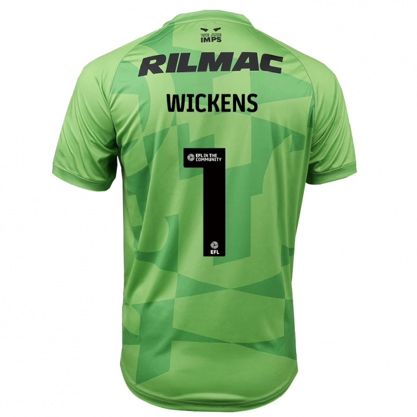 Danxen Niño Camiseta George Wickens #1 Verde Claro Portero Equipación 2025/26 La Camisa