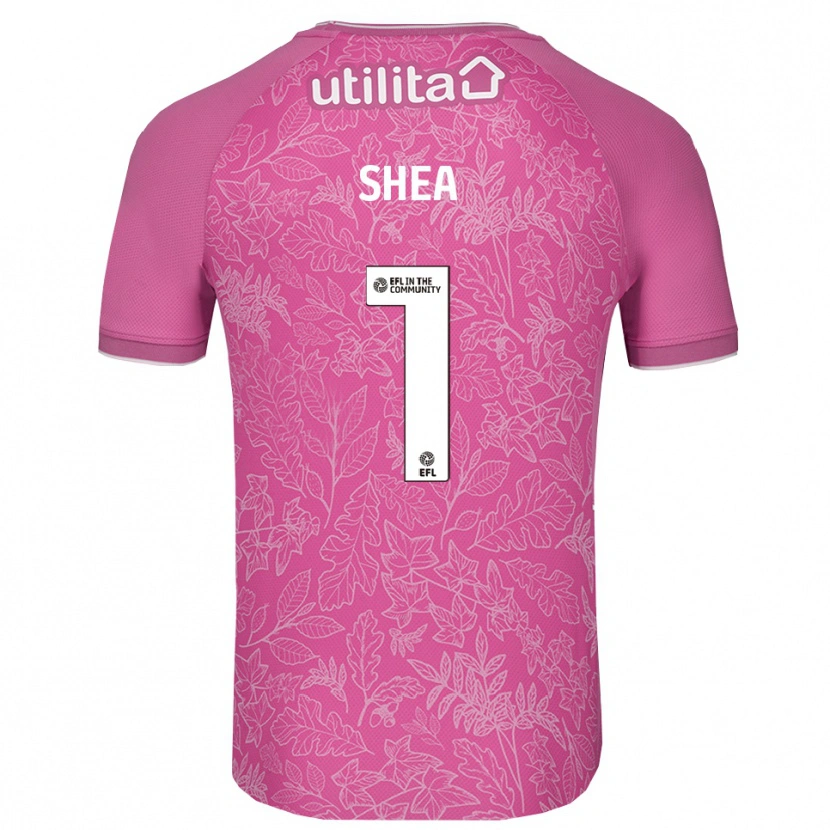 Danxen Niño Camiseta James Shea #1 Negro Rosa Portero Equipación 2025/26 La Camisa
