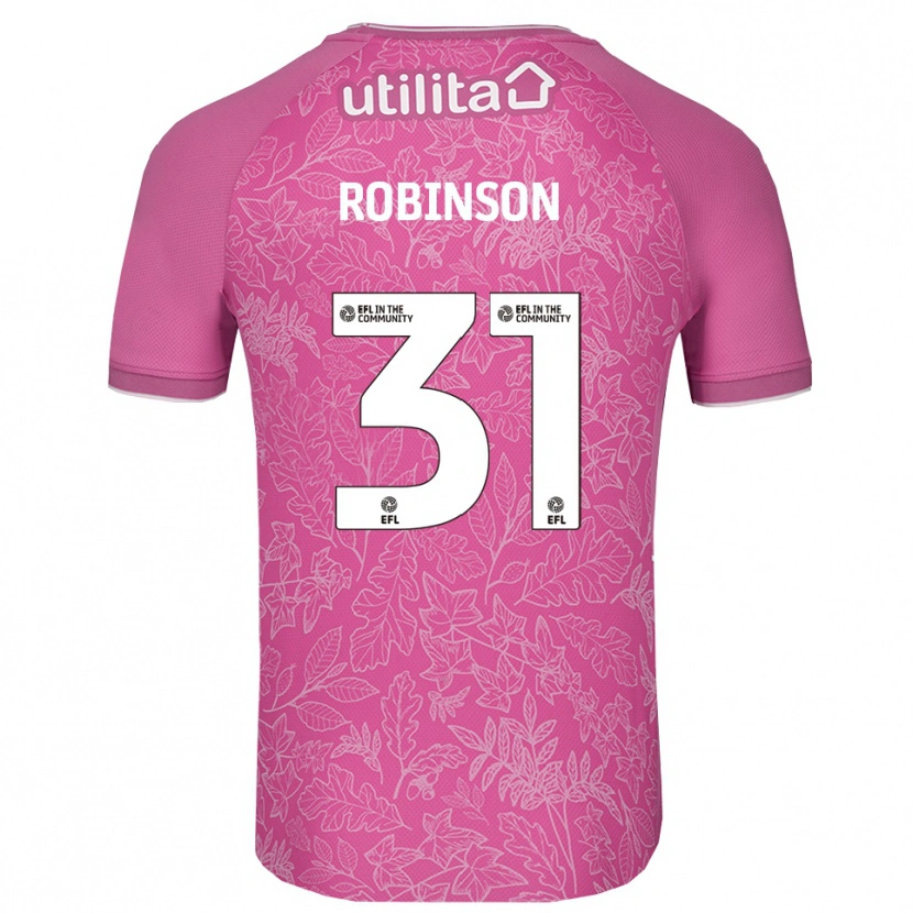 Danxen Niño Camiseta Leah Robinson #31 Negro Rosa Portero Equipación 2025/26 La Camisa