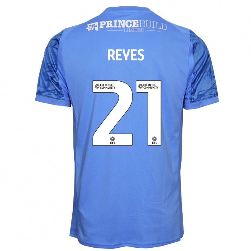 Danxen Niño Camiseta Vicente Reyes #21 Azul Dodger Portero Equipación 2025/26 La Camisa