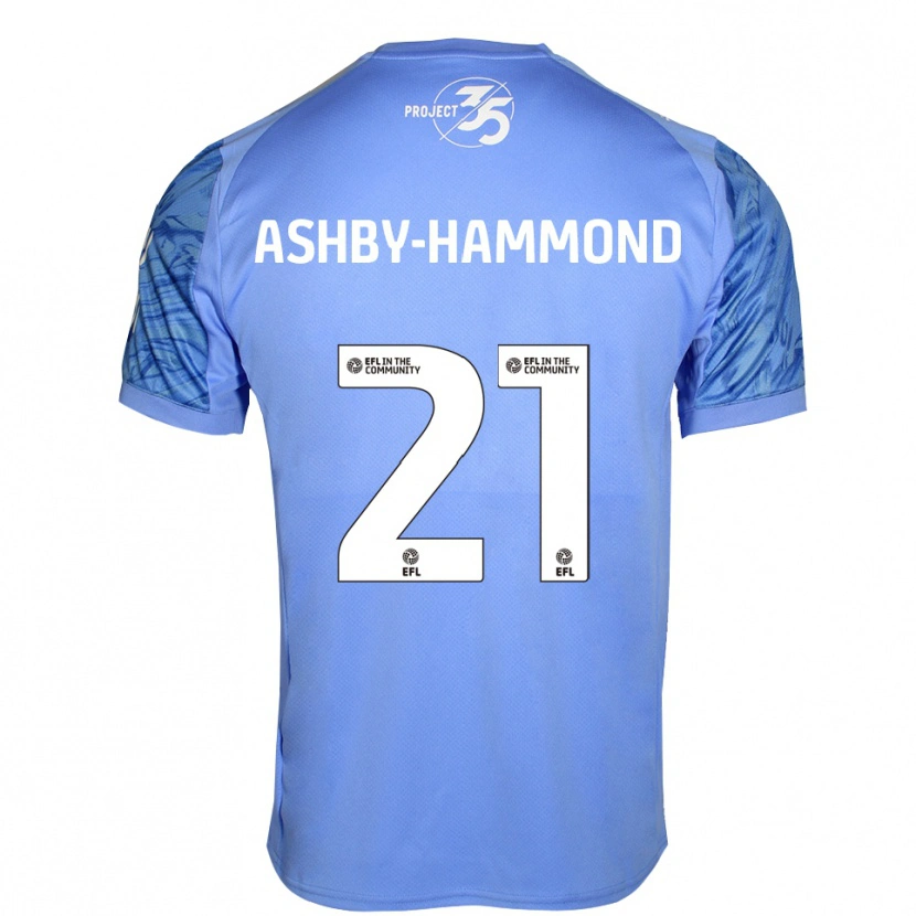 Danxen Niño Camiseta Luca Ashby-Hammond #21 Azul Real Portero Equipación 2025/26 La Camisa