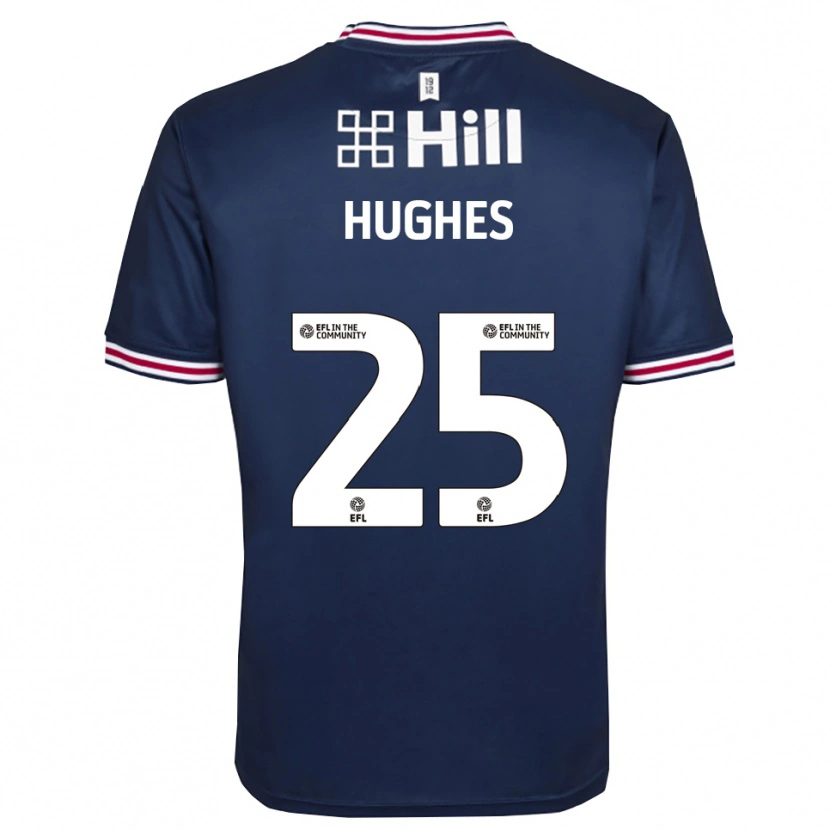 Danxen Niño Camiseta Ben Hughes #25 Azul Real Portero Equipación 2025/26 La Camisa